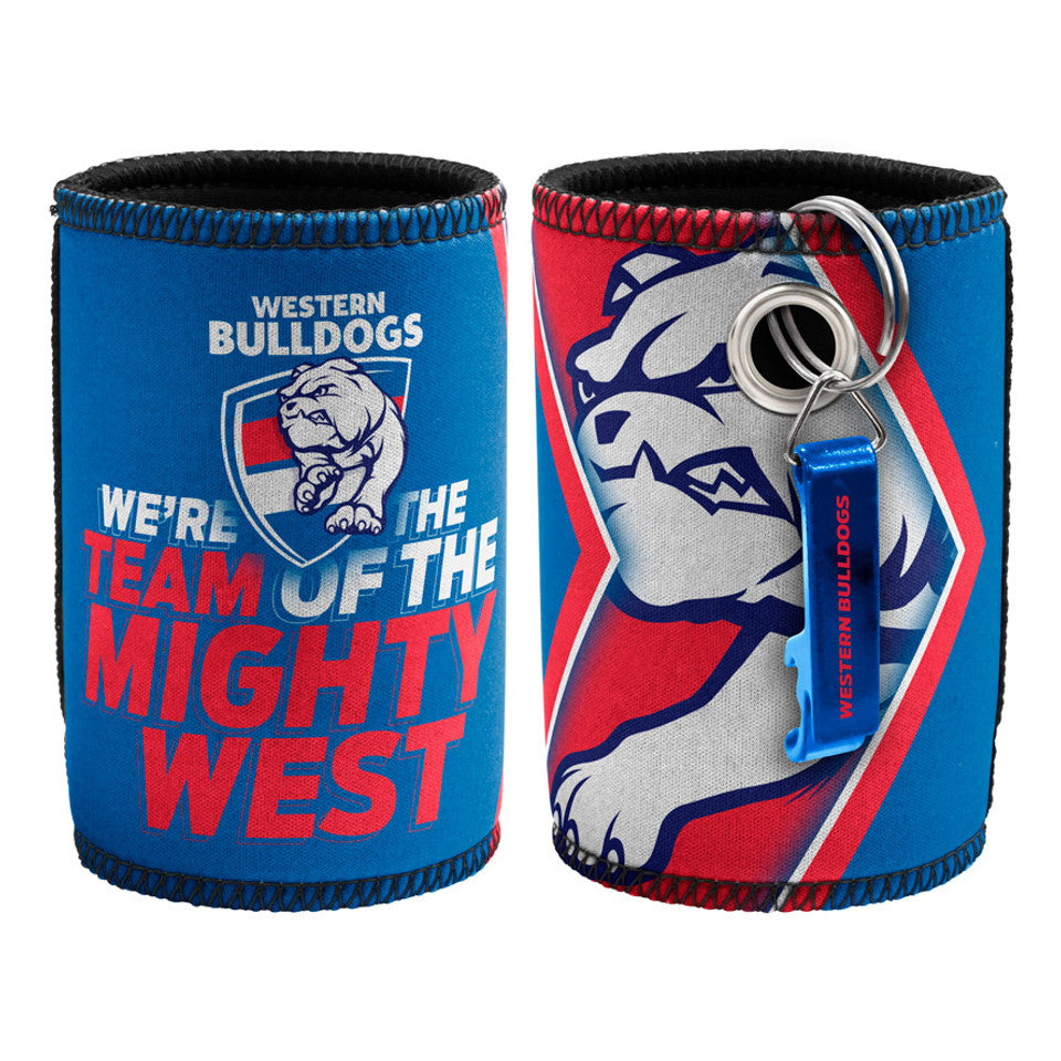 Western Bulldogs AFL Can Cooler with Bottle Opener