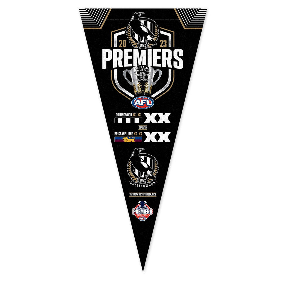 Collingwood Magpies 2023 Premiers Pennant