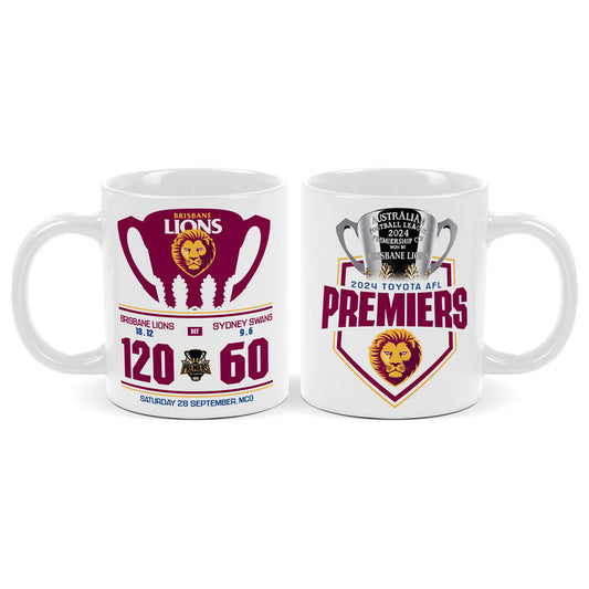 Brisbane Lions 2024 Premiership Coffee Mug