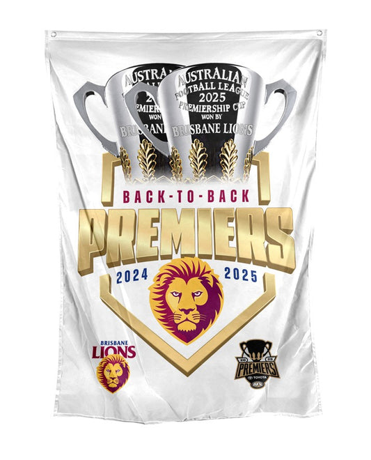 2025 Brisbane Lions Premiers Wall Flag