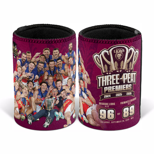 Brisbane Lions 2026 Premiers Team Photo Can Cooler (Pre Order)