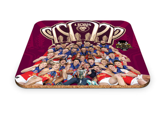 Brisbane Lions 2026 Premiership Team Photo Coasters 4 Pack (Pre Order)