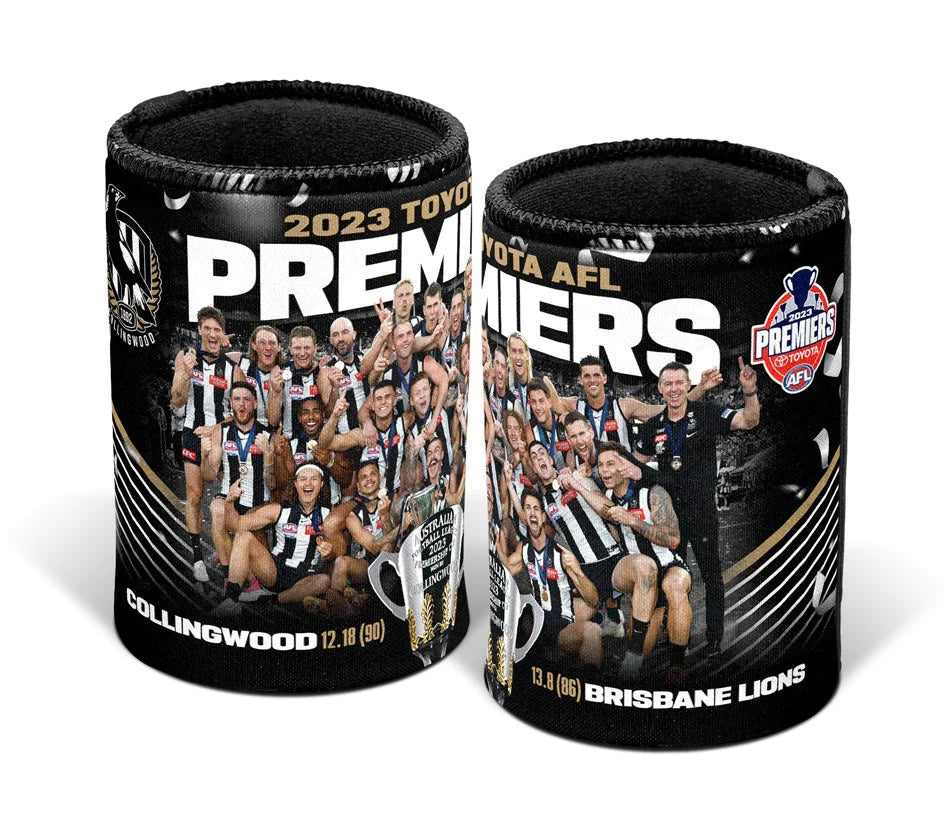 Collingwood Magpies 2023 Premiers Team Photo Can Cooler PH2