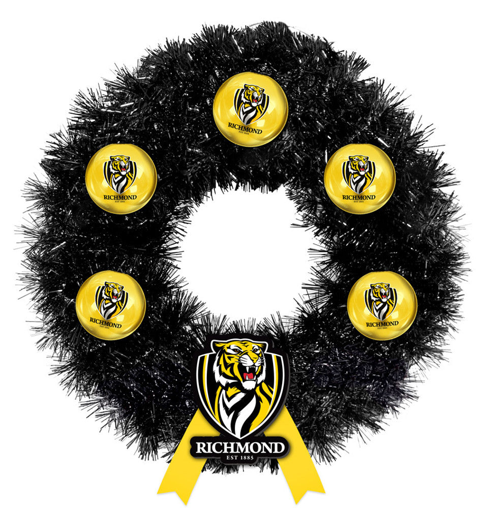 Richmond Tigers Xmas Wreath