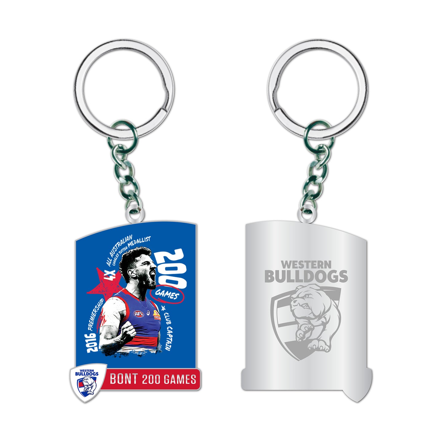 Western Bulldogs Marcus Bontempelli 200 Games Keyring