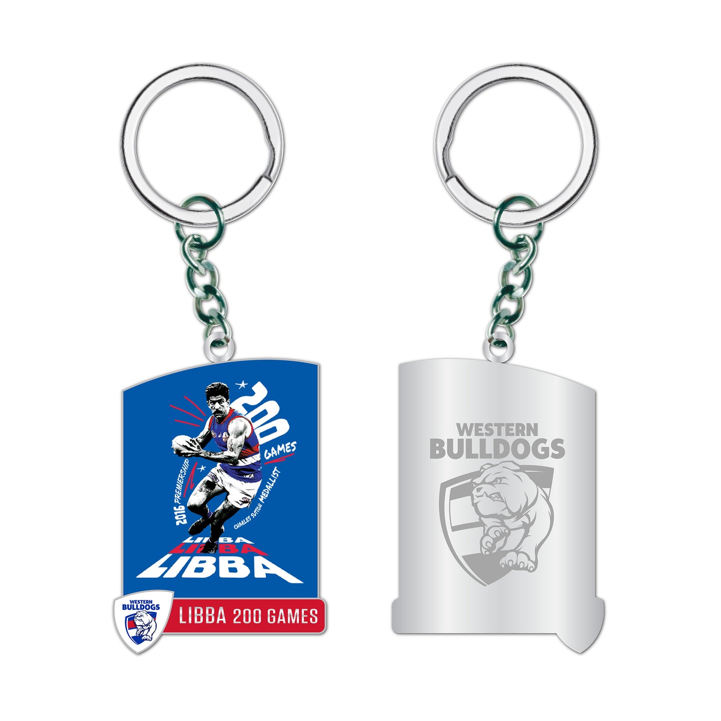 Western Bulldogs Tom Liberatore 200 Games Keyring