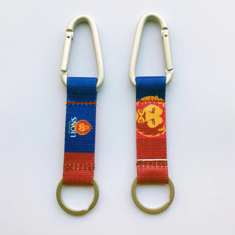 Brisbane Lions AFL Carabiner Detachable Keyring