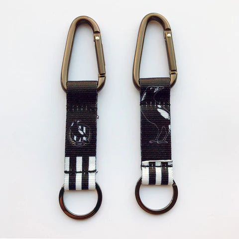 Collingwood Magpies AFL Carabiner Detachable Keyring