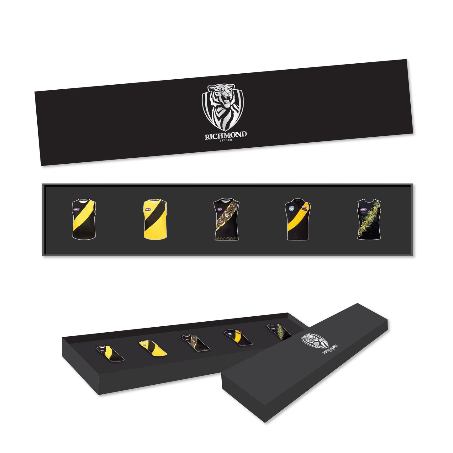 Richmond Tigers Guernsey Pin Set