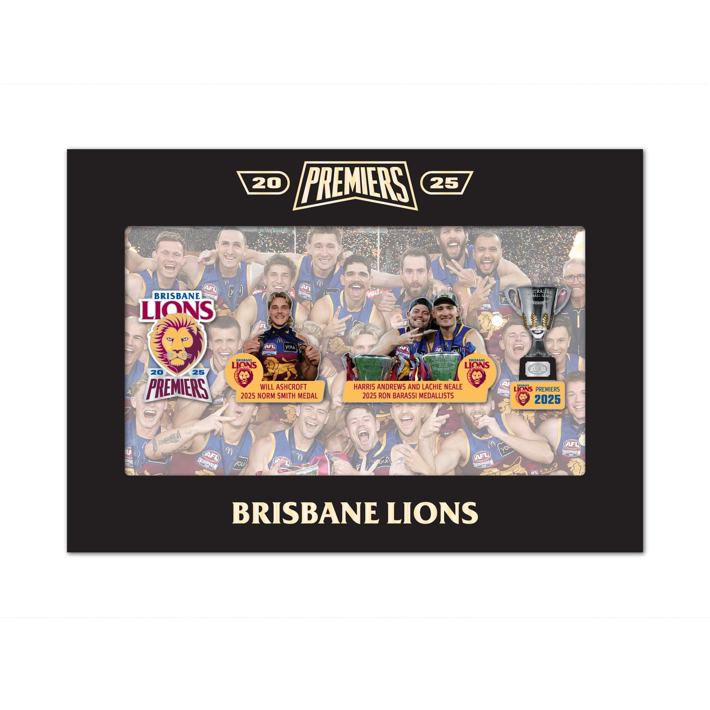 Brisbane Lions Premiers 2024 Pins Set (Boxed)