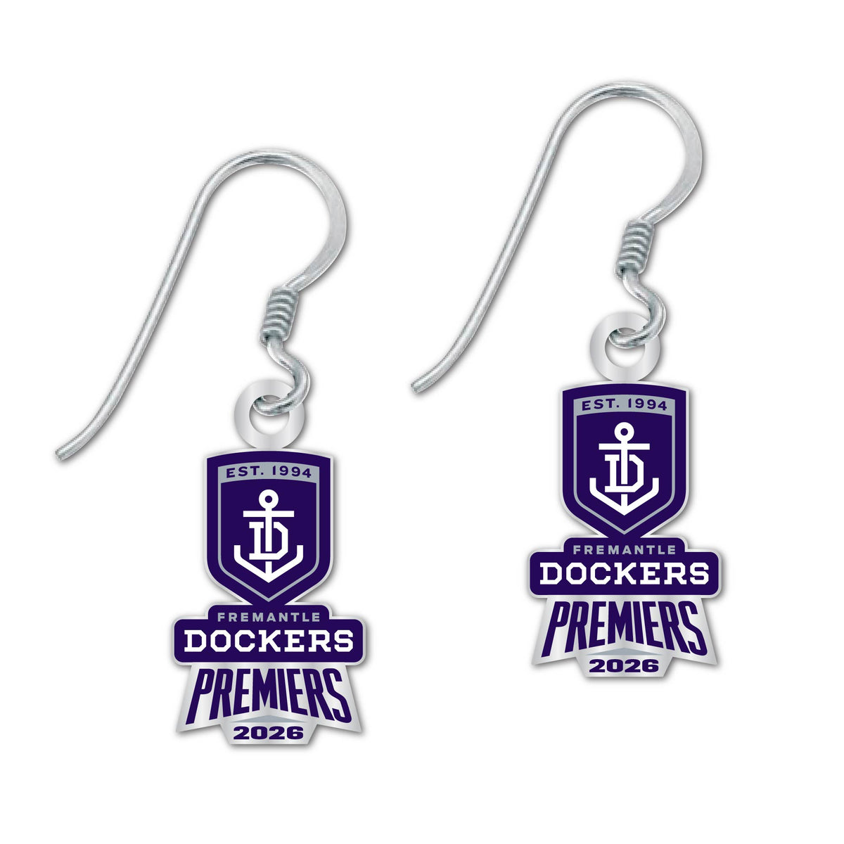 Fremantle Dockers 2026 Premiers Logo Earrings