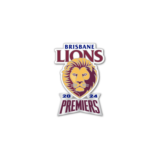 Brisbane Lions 2024 Premiers Logo Pin