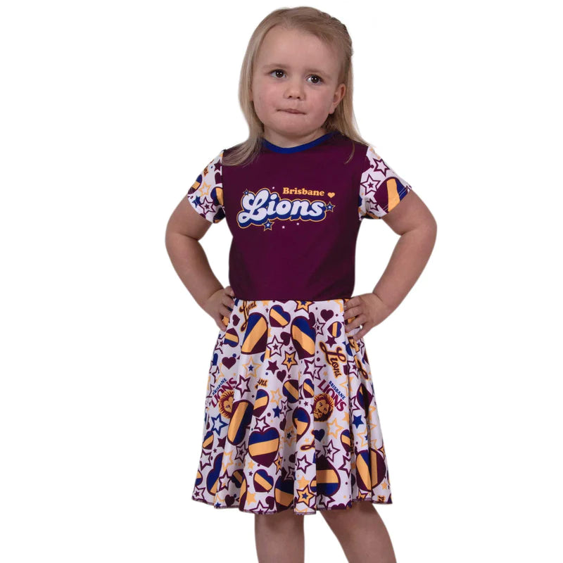 Brisbane Lions Girls "Heartbreaker" Dress