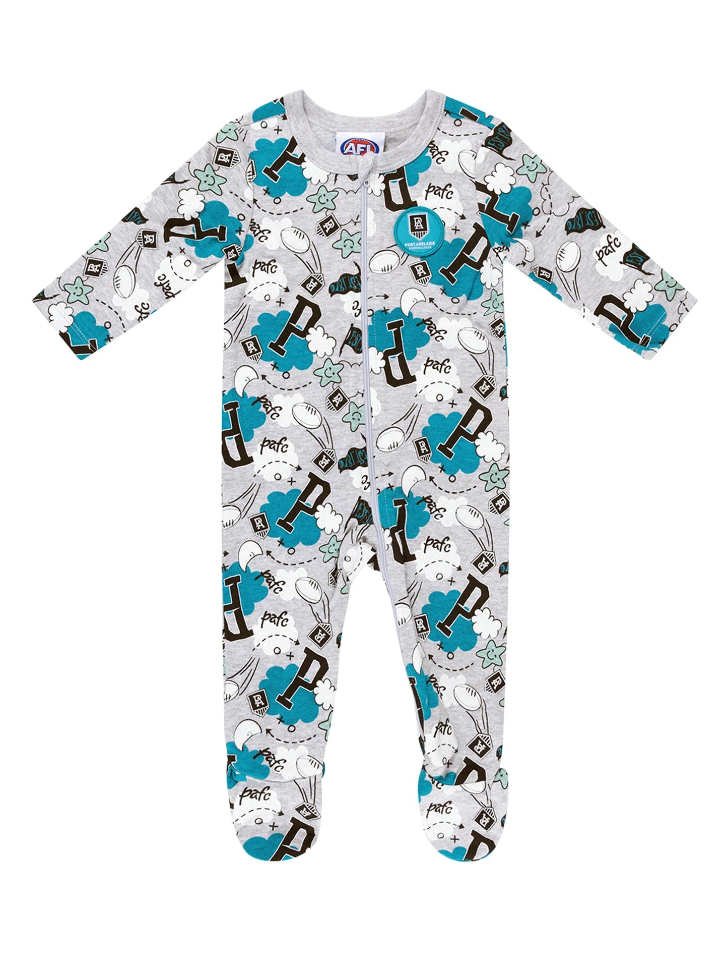 Port Adelaide Power Baby Cloud Romper