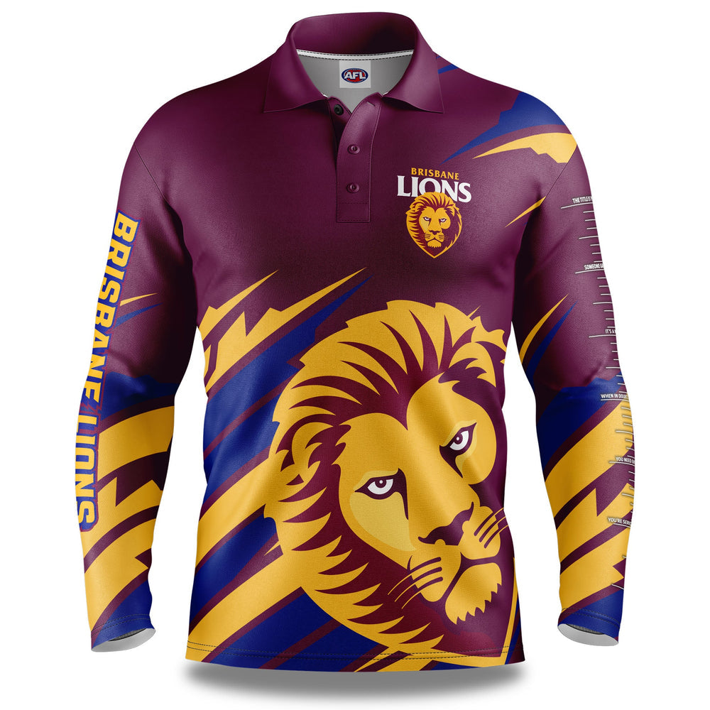 Brisbane Lions 'Ignition' Fishing Shirt Youth