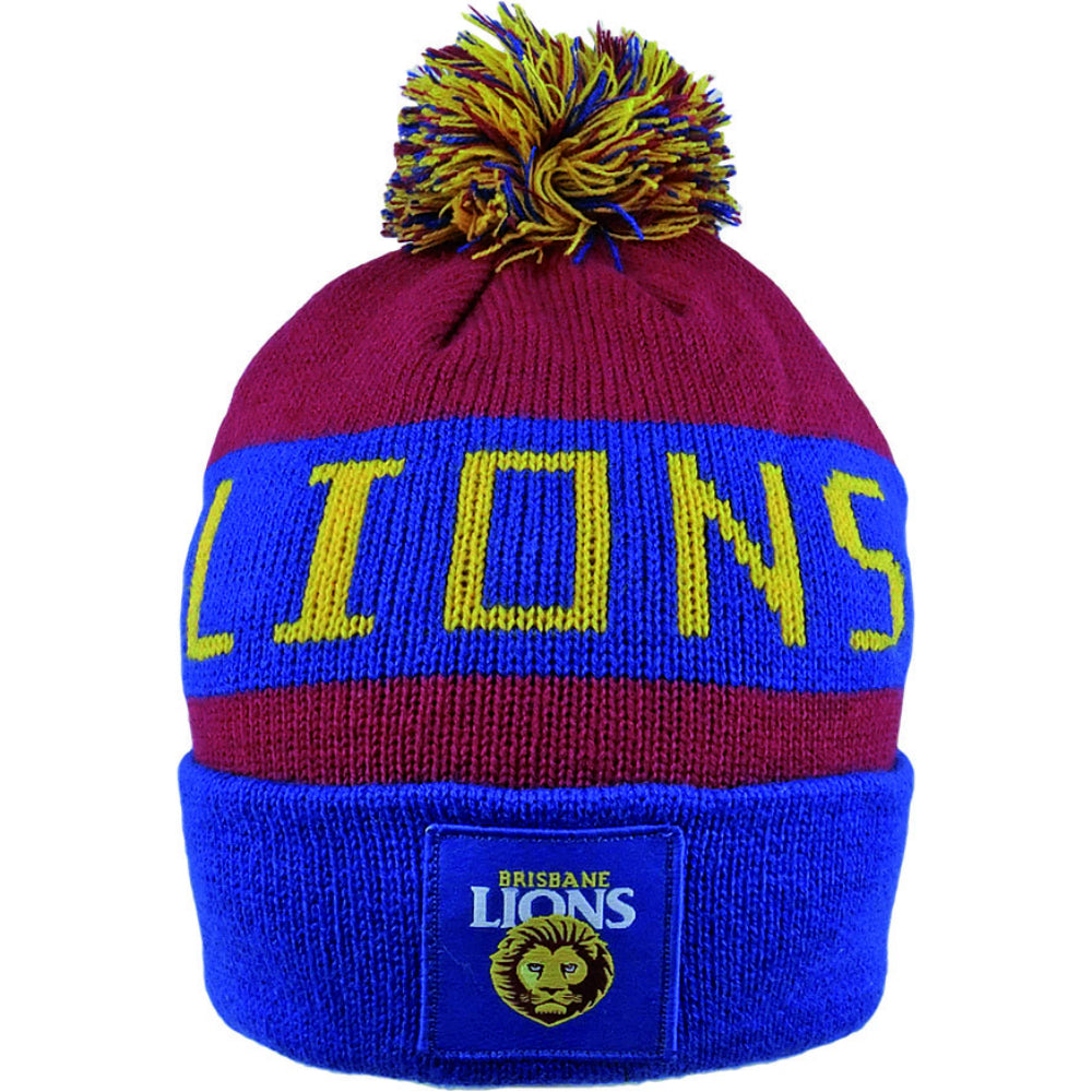 Brisbane Lions Bar Beanie