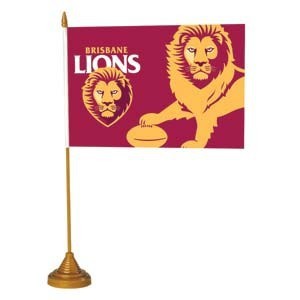 Brisbane Lions Desk Table Flag