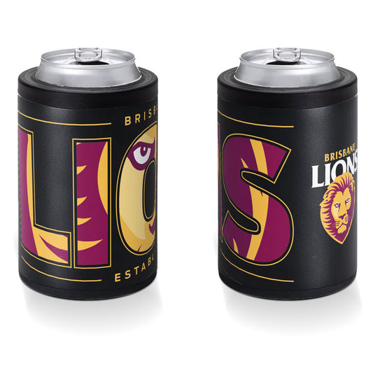 Brisbane Lions Insulated S/Steel Stubby Holder Can Cooler