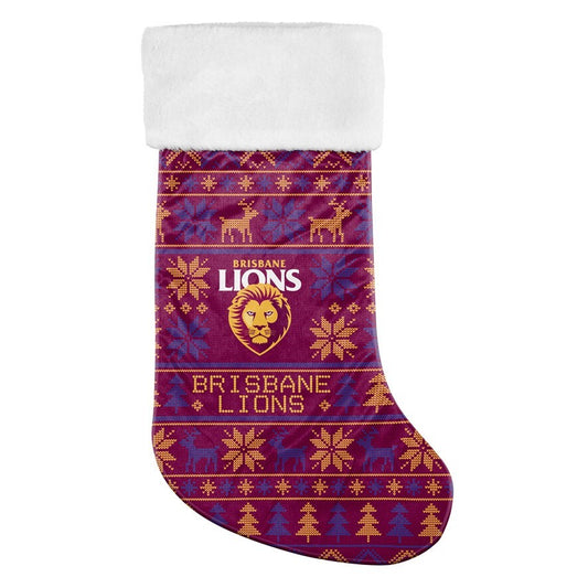 Brisbane Lions Xmas Stocking