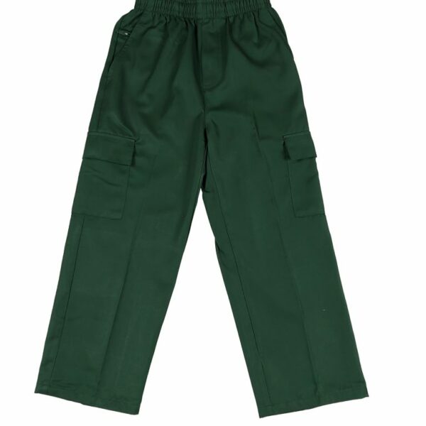 School Cargo Pants Kids - Bottle Green