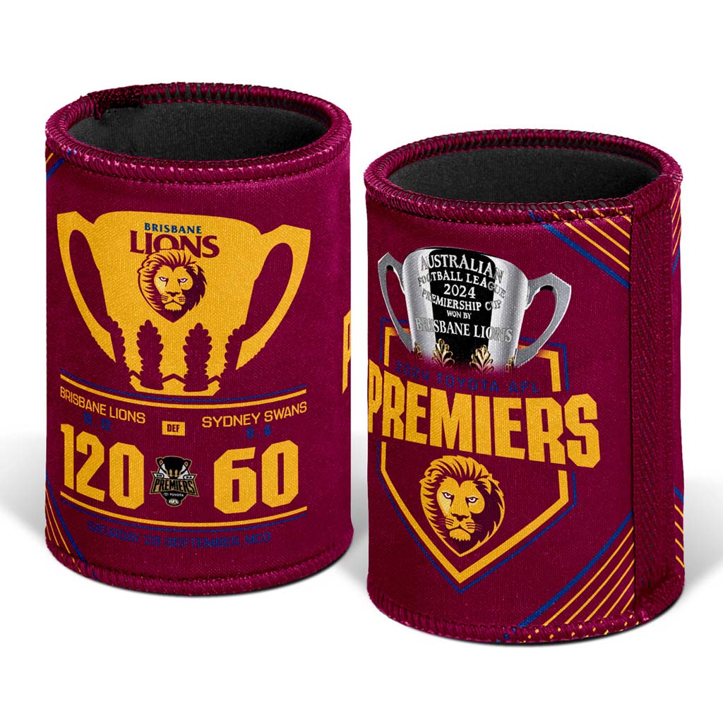 Brisbane Lions 2024 Premiers Score Stubby Holder