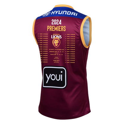 Brisbane Lions Adults 2024 Premiership Guernsey IN STORE NOW