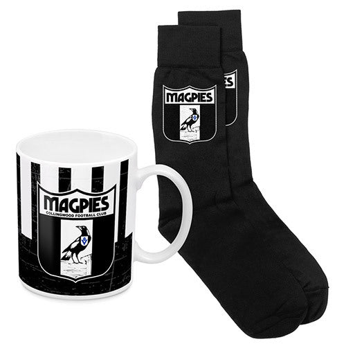 Collingwood Magpies Heritage Mug and Sock Gift Pack