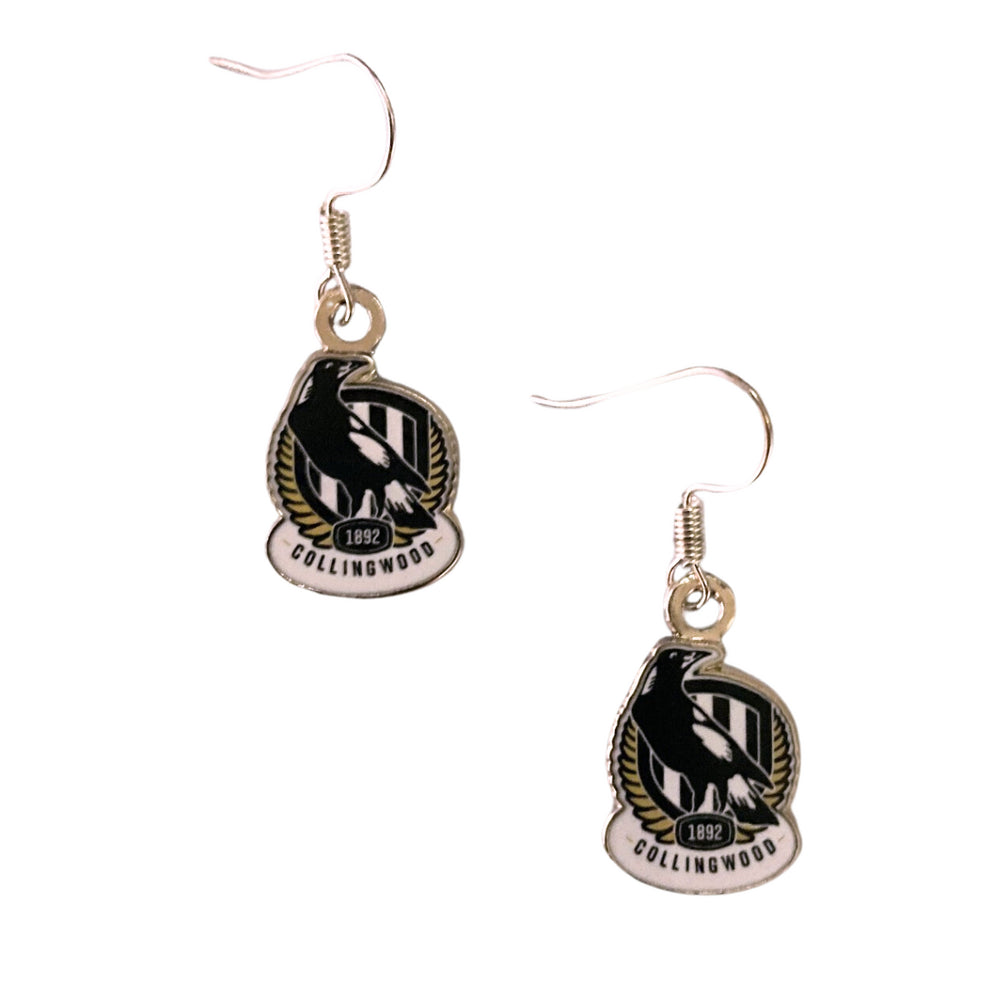 Afl Collingwood Magpies Earrings Official AFL