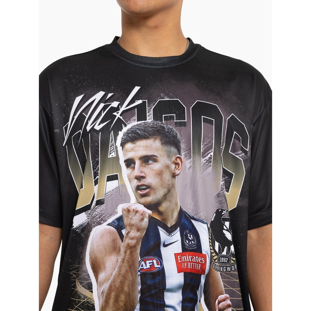 Collingwood Magpies Nick Daicos Youth Player Tee