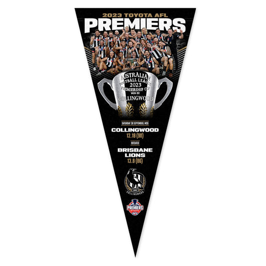 Collingwood Magpies 2023 Premiers Team Photo Pennant