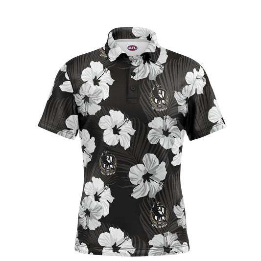 Collingwood Magpies  ‘Aloha’ Golf Polo