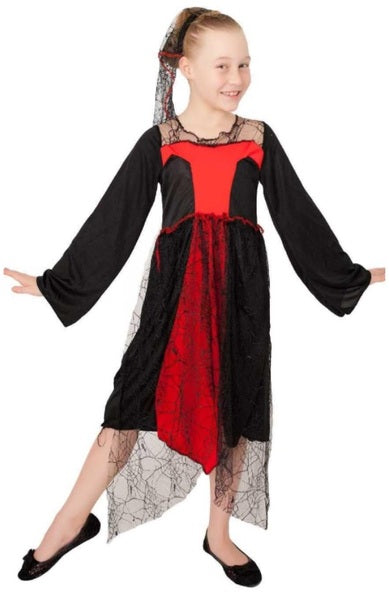 Red Spider Witch Child Costume