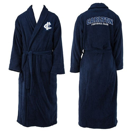 Carlton Blues Adult Dressing Gown Robe