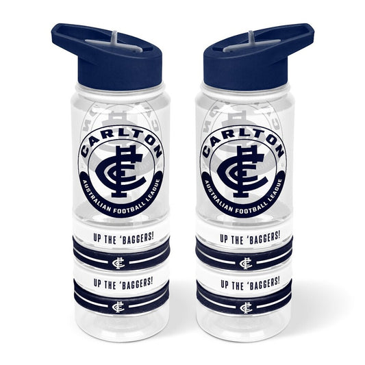 Carlton Blues Tritan Drink Bottle with Wrist Bands