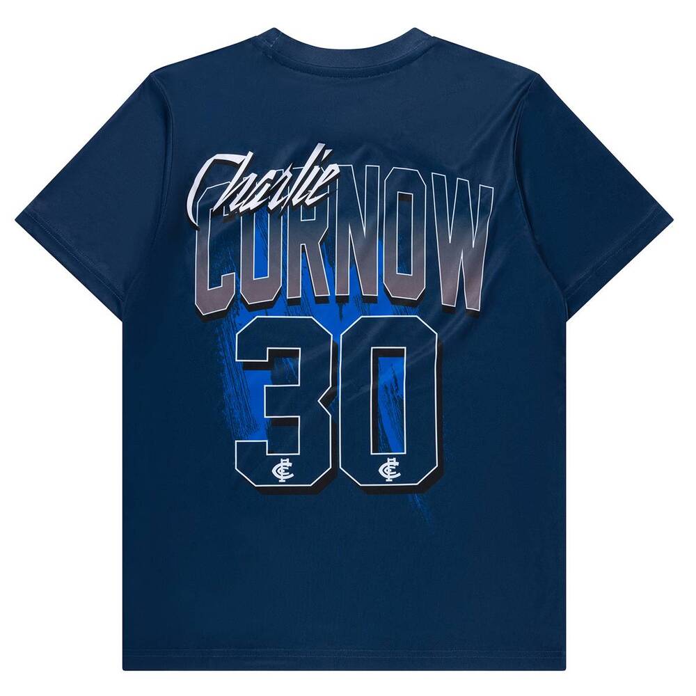 Carlton Blues Charlie Curnow Adults Player Tee