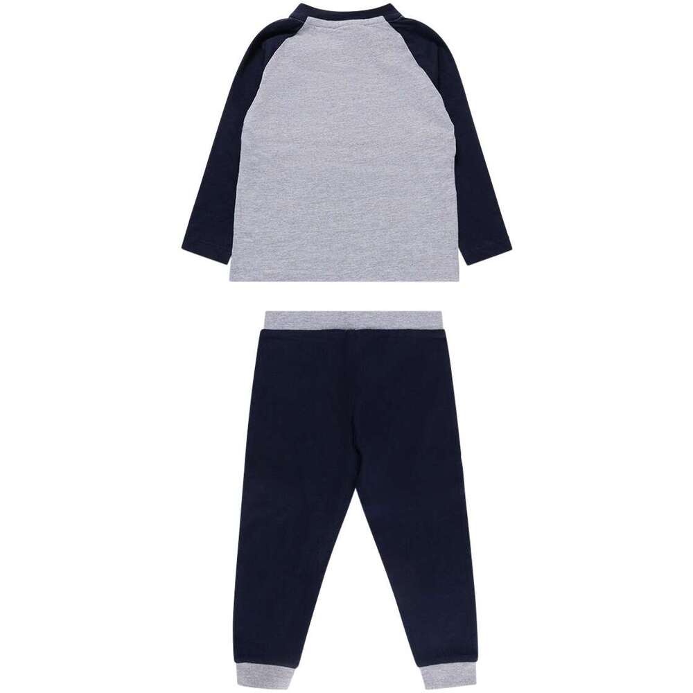 Stocktake Sale Carlton Blues Kids Raglan Sleeve Cuffed PJ Set