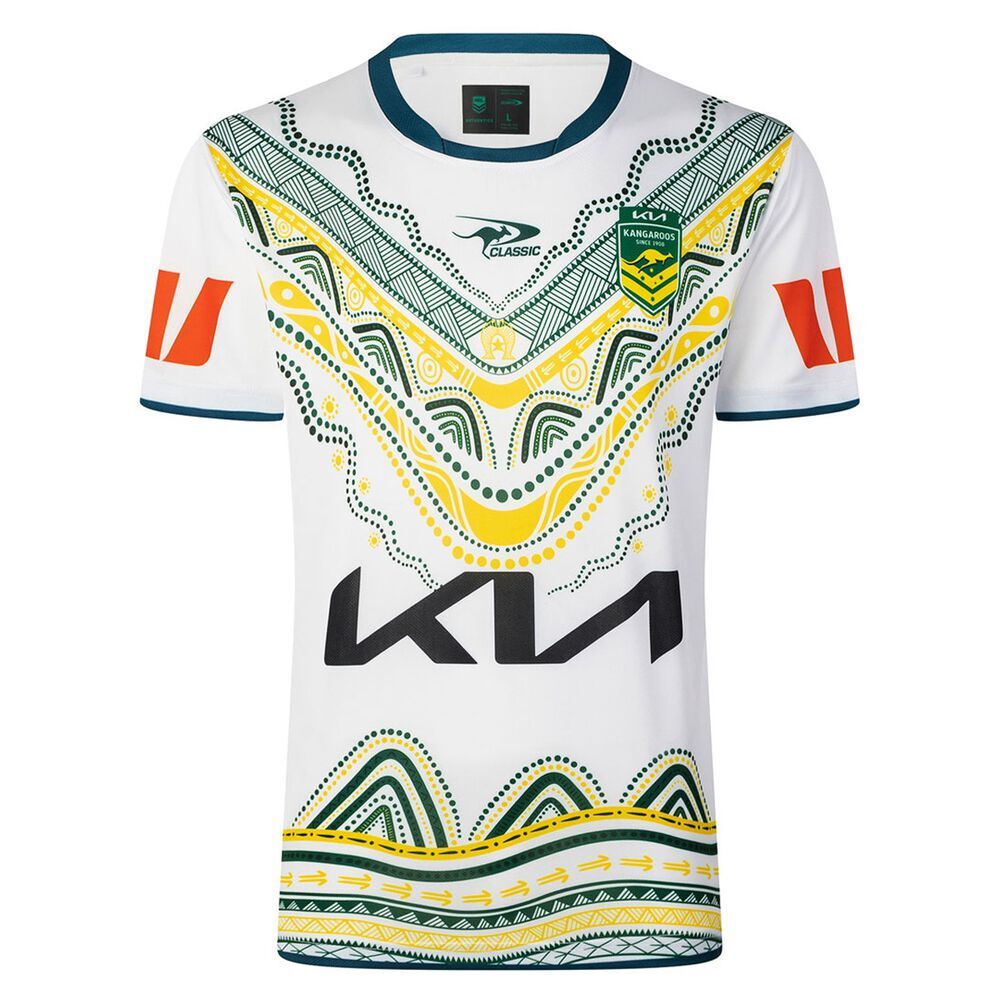 New Australian Kangaroos 2026/27 Classic World Cup  Indigenous Jersey