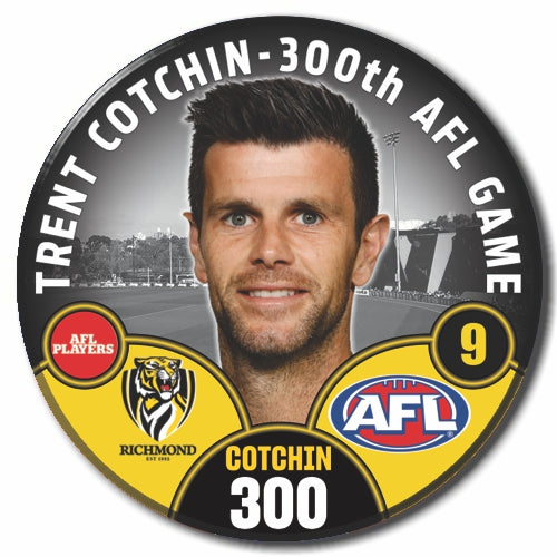 Trent Cotchin 300th AFL Game Commemorative Badge