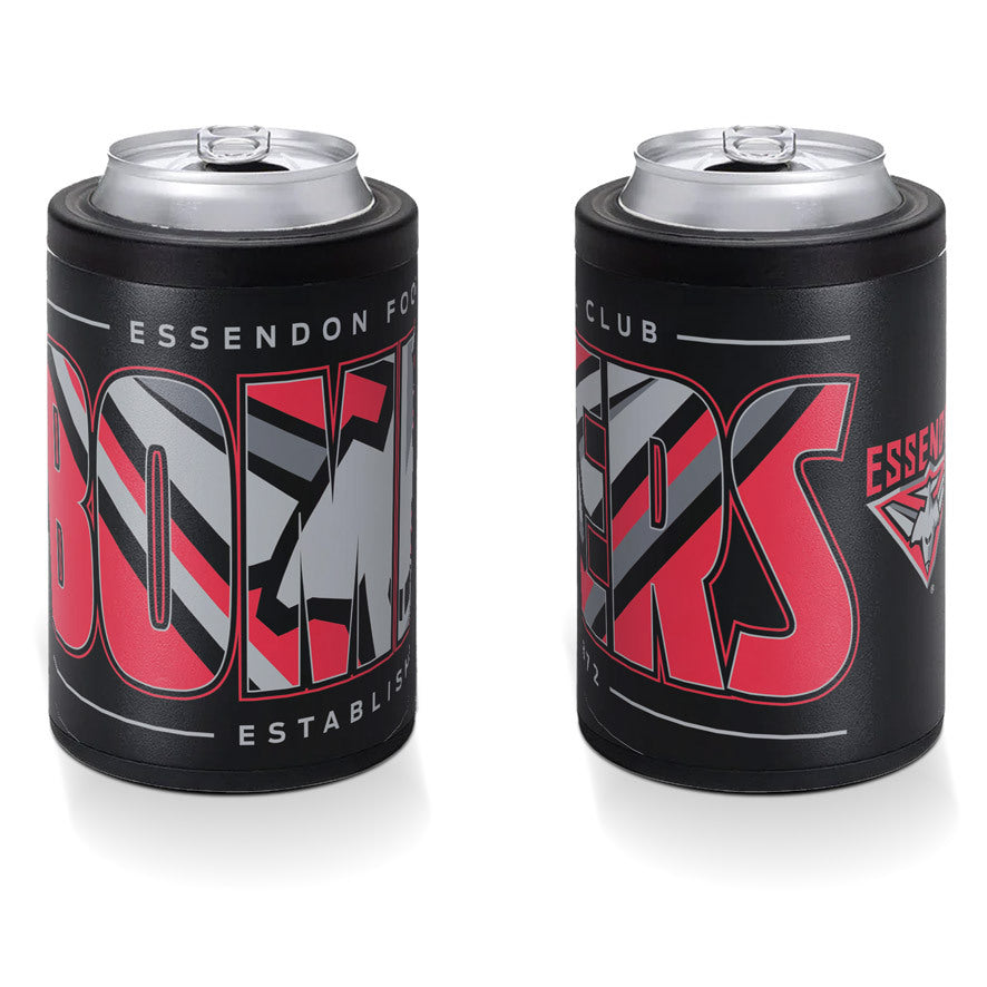 Essendon Bombers Insulated S/Steel Stubby Holder Can Cooler