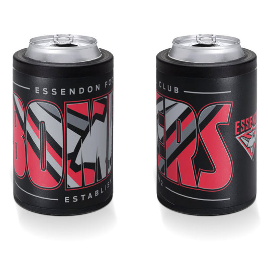 Essendon Bombers Insulated S/Steel Stubby Holder Can Cooler