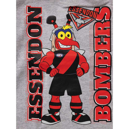 Essendon Bombers Kids Raglan Sleeve Cuffed PJ Set