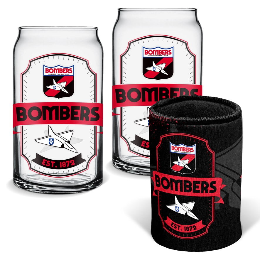 Essendon Bombers
Set Of 2 Glasses & Cal Cooler Gift Pack