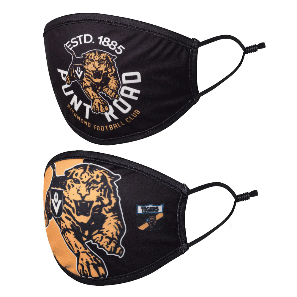 Richmond Tigers Set Of 2 Face Masks