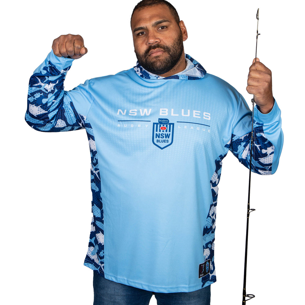 NSW Blues "Reef Runner’ Hooded Fishing Shirt