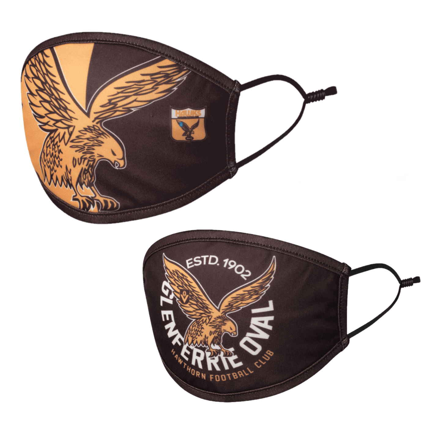 Hawthorn Hawks Set Of 2 Face Masks