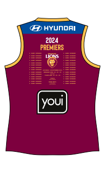 Brisbane Lions Youth 2024 Premiership Guernsey