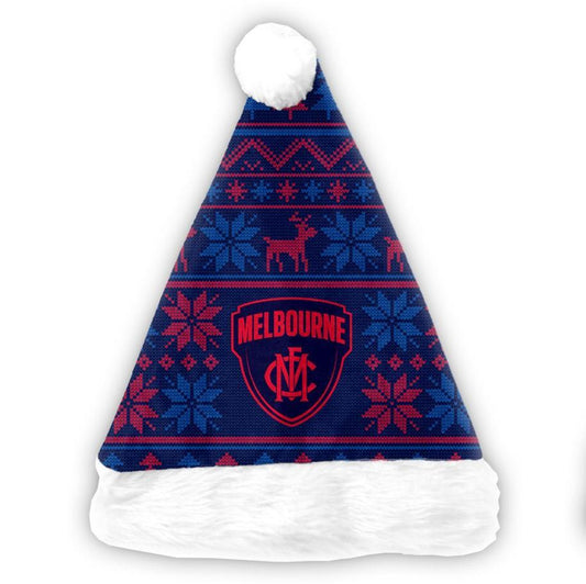 Melbourne Demons Xmas Santa Hat