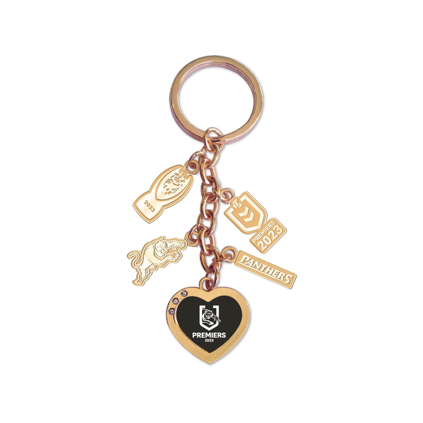 STOCKTAKE SALE           2023 NRL Penrith Panthers Premiership Charm Keyring