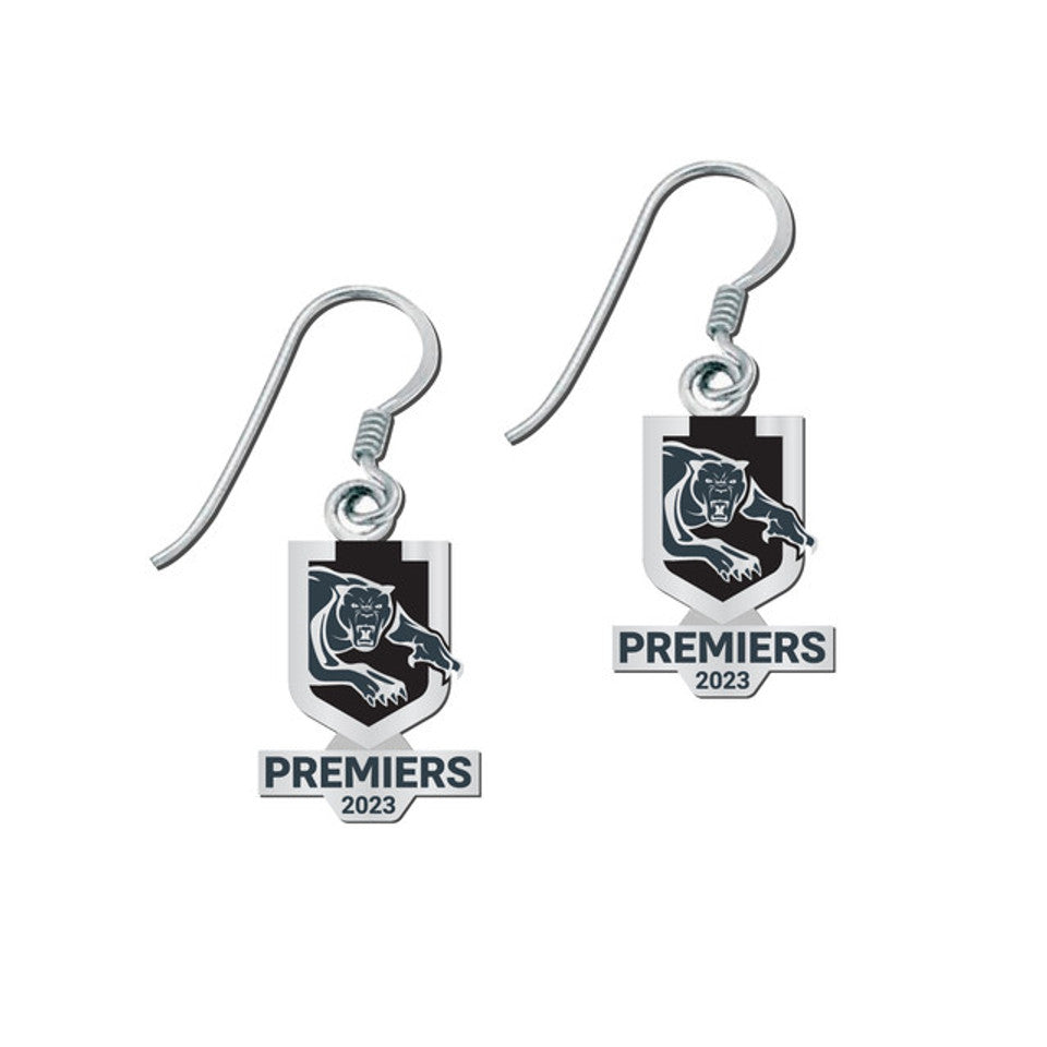 STOCKTAKE SALE           2023 NRL Penrith Panthers Premiership Logo Earrings