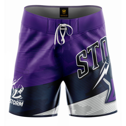 Melbourne Storm 'Barrel' Board Shorts